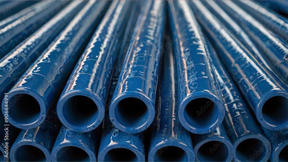 stack of steel pipes