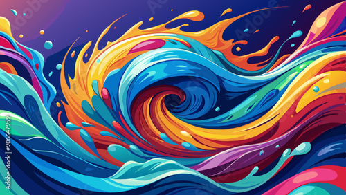 abstract background with swirls
