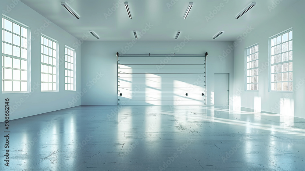 Fototapeta premium Empty garage room at home 