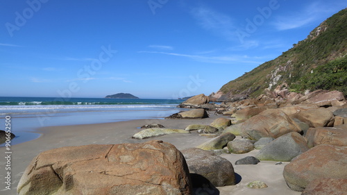 Rocks on Praia da solidão, Florianópolis, Santa Catarina, Brazil
