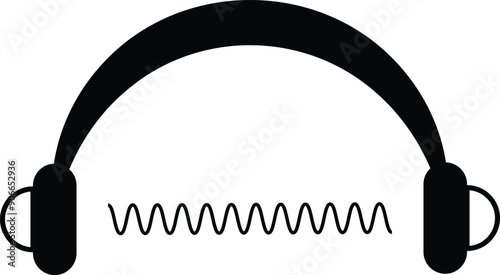 Headphone icon vector image. Suitable for mobile apps, web apps and print media.