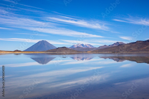 La Reserva Nacional de Salinas y Aguada Blanca. Ubicada en los departamentos peruanos de Arequipa y Moquegua, Peru.