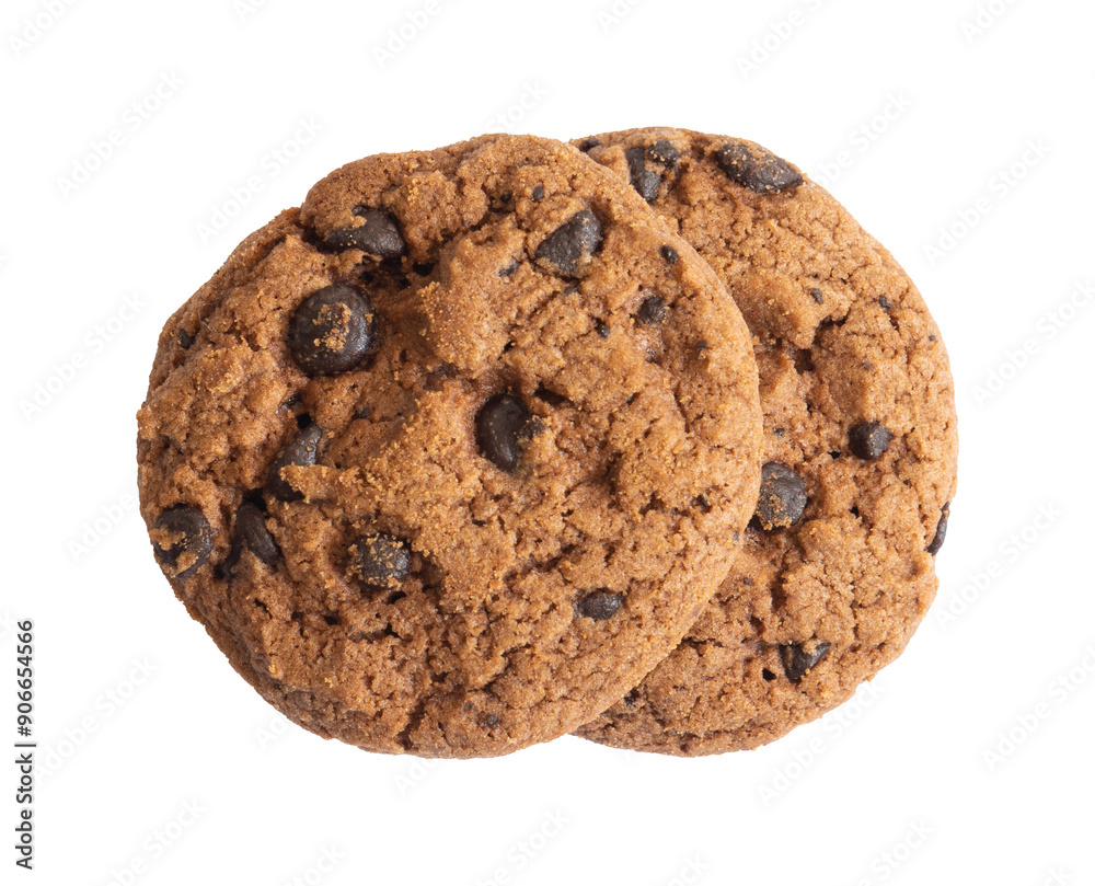 chocolate chip cookies isolated chocolate chip cookies isolated