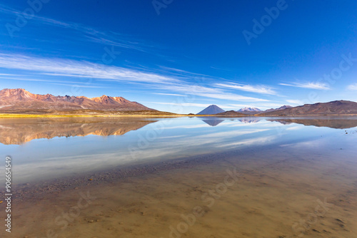La Reserva Nacional de Salinas y Aguada Blanca. Ubicada en los departamentos peruanos de Arequipa y Moquegua, Peru.