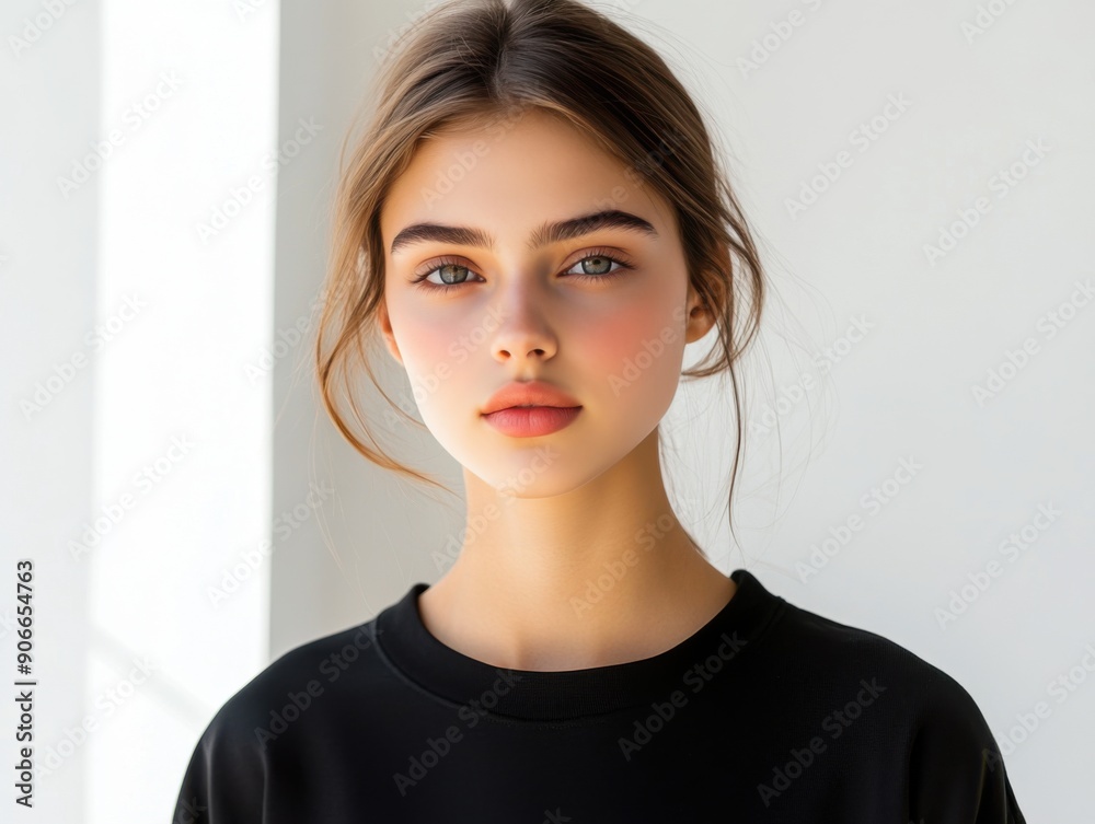 Serene beauty in natural light at a contemporary studio space Serene beauty in natural light at a contemporary studio space