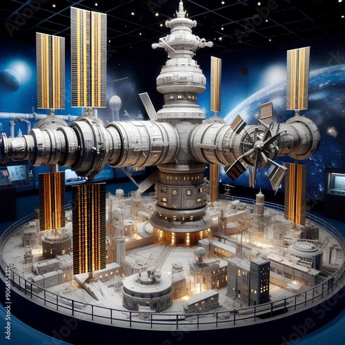  A life-size model of the Mir space station photo