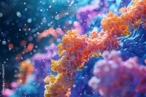 Targeted Protein Degradation Drug Technology Explained in a Digital 3D Illustration, a Medical Visualization for Pharmaceutical Concepts