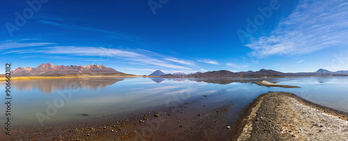 La Reserva Nacional de Salinas y Aguada Blanca. Ubicada en los departamentos peruanos de Arequipa y Moquegua, Peru.