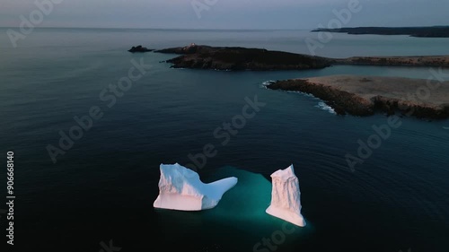 Beautiful Drone Aerial of Ferryland, Newfoundland and Labrador, Canada photo