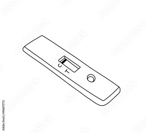 Vector isolated one single stripe C T express test colorless black and white contour line easy drawing