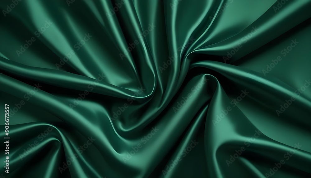 Obraz premium green silk background