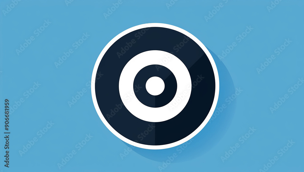 Target icon vector illustration showing bullseye symbol Target icon vector illustration showing bullseye symbol