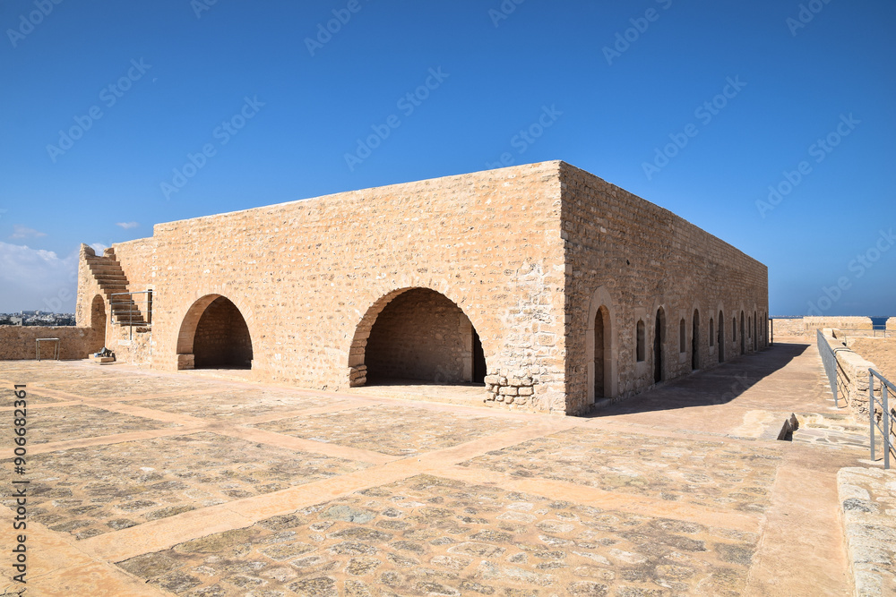 Borj El Kebir, a 16th-century Ottoman fortress, Mahdia, Tunisia. Borj El Kebir, a 16th-century Ottoman fortress, Mahdia, Tunisia.