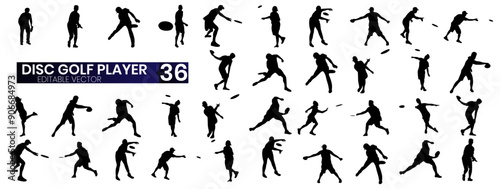 A vector icon set for disc golf players.These icons are designed to be scalable without loss of quality,making it suitable for use in a variety of sizes and applications, from websites to print media.