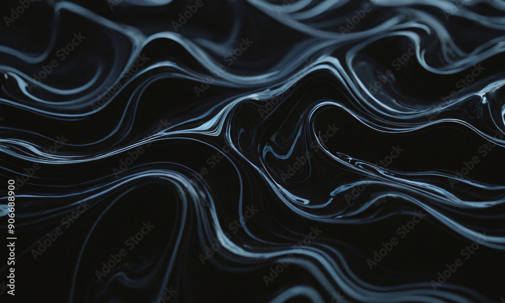 Obraz premium abstract background featuring a deep black liquid surface