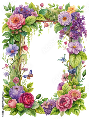 Vintage Watercolor Frame Transparent PNG