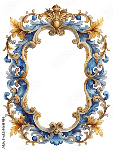 Vintage Watercolor Frame Transparent PNG