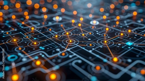 Data integration platforms depicted in a visually appealing abstract style, highlighting the benefits of combining multiple data sources for holistic analytics. high resolution Illustration, in the