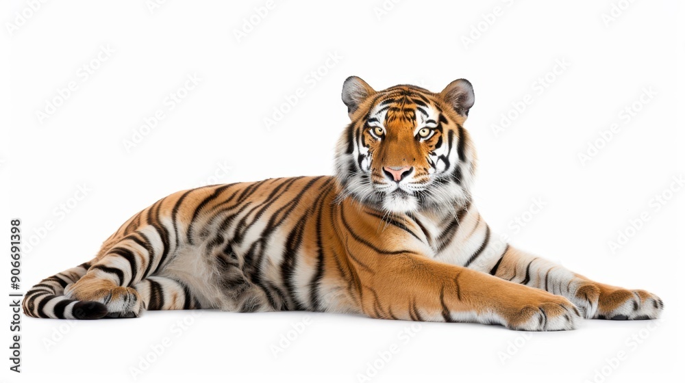 Obraz premium The majestic tiger resting