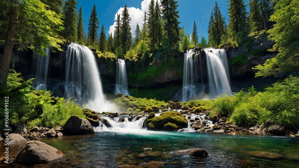 Fototapeta premium waterfall in the forest