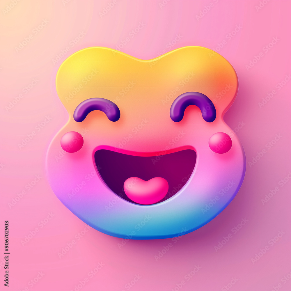 “Vibrant 3D Heart-Shaped Happy Face Emoji with Joyful Expression on Pink Background - Modern Digital Illustration for Social Media Engagement.” “Vibrant 3D Heart-Shaped Happy Face Emoji with Joyful Expression on Pink Background - Modern Digital Illustration for Social Media Engagement.”