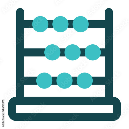 abacus icon for illustration