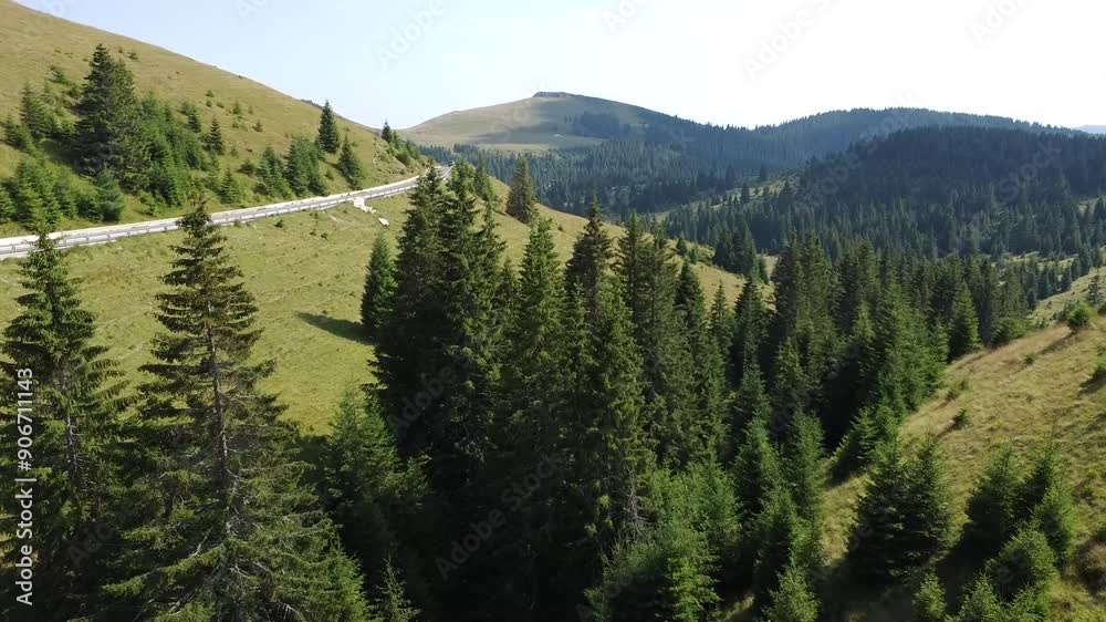 Aerial Drone Shot of Mountain Plane Aerial Drone Shot of Mountain Plane