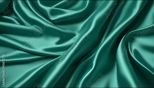 green silk background