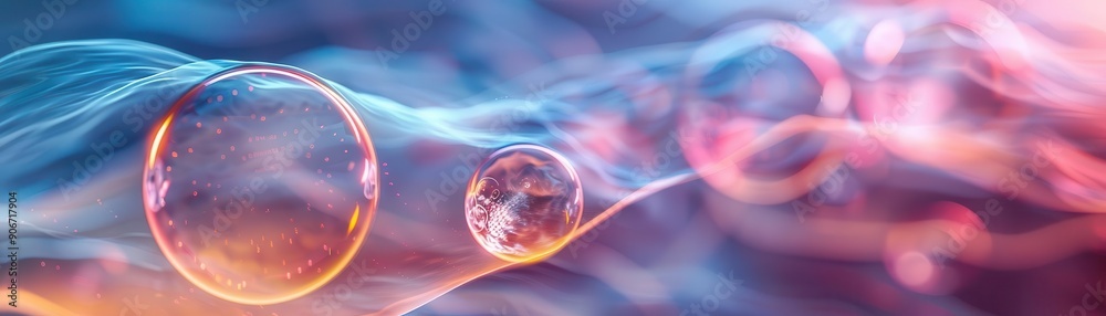 Wave function of quantum particles, quantum field, top view, wave dynamics, robotic tone, colored pastel, uhd, copy space for text, Wave function of quantum particles, quantum field, top view, wave dynamics, robotic tone, colored pastel, uhd, copy space for text,