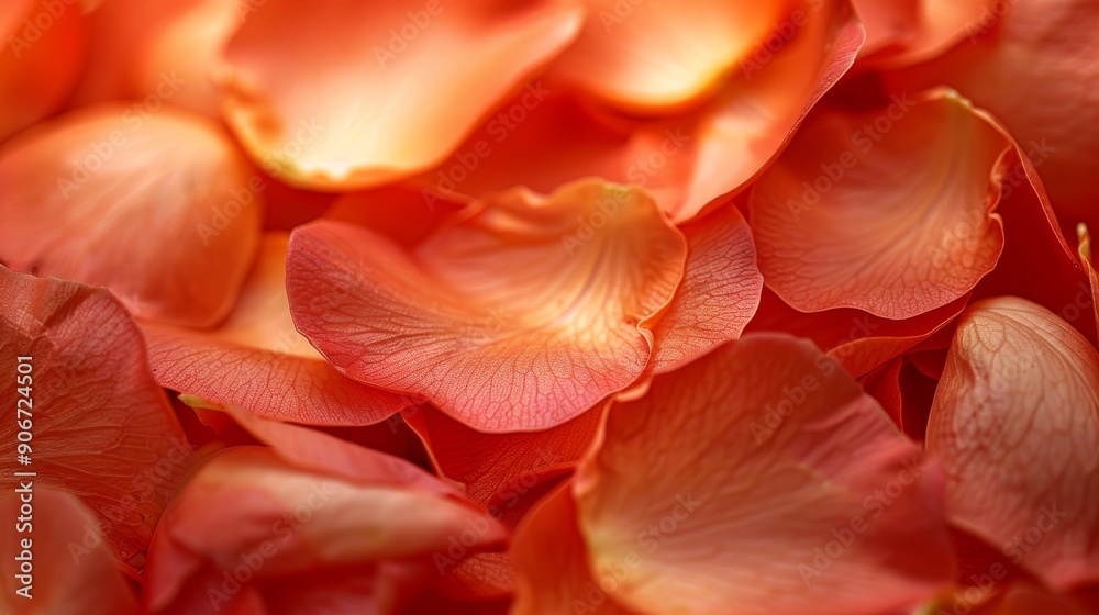 Close-up of vibrant orange flower petals with intricate texture and lighting Close-up of vibrant orange flower petals with intricate texture and lighting