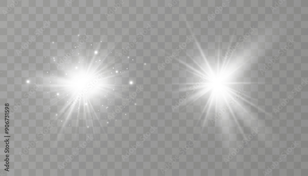 Glow light effect. Star burst with sparkles.Sun. Glow light effect. Star burst with sparkles.Sun.