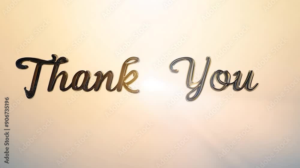 Express gratitude with a shimmering golden thank you text animation featuring a sunburst effect. Ideal for adding a touch of elegance and warmth to your projects Express gratitude with a shimmering golden thank you text animation featuring a sunburst effect. Ideal for adding a touch of elegance and warmth to your projects