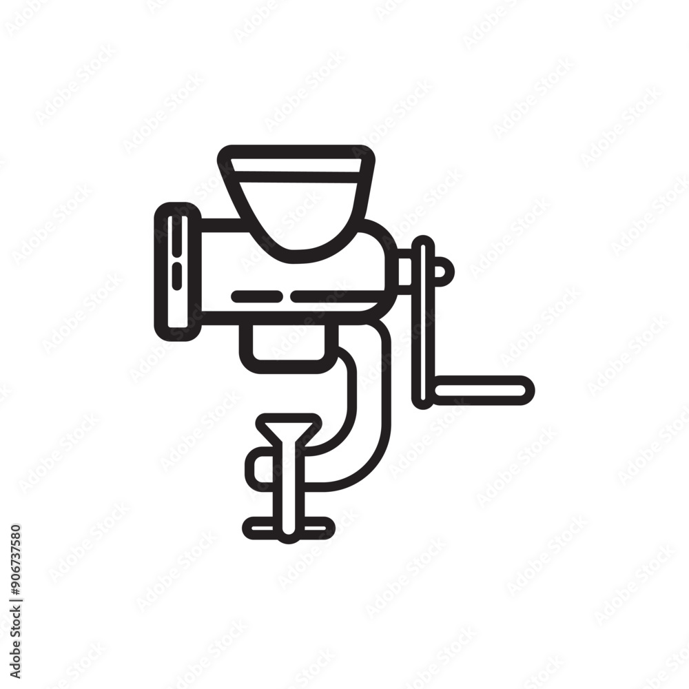 Manual Meat Grinder icon design Manual Meat Grinder icon design