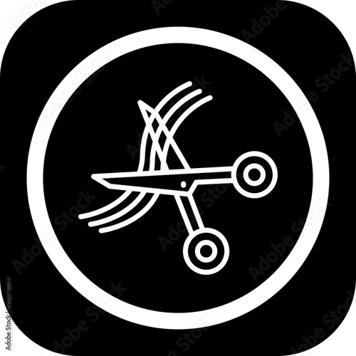 Hair Cuting Icon Design