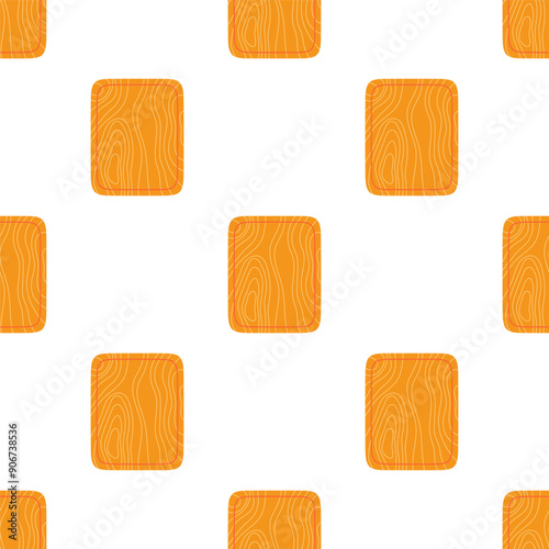 wooden cutting board seamless pattern