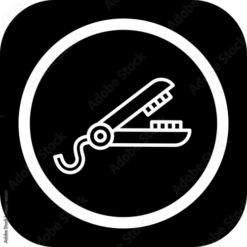 Hair Straightener Icon Design