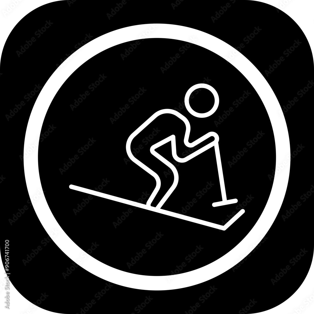 Skiing Icon Design Skiing Icon Design