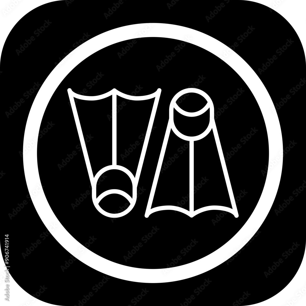 Fins Icon Design Fins Icon Design