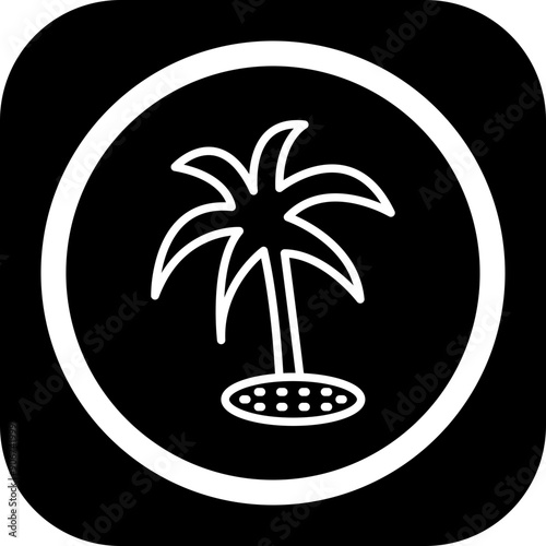 Plam tree Icon Design