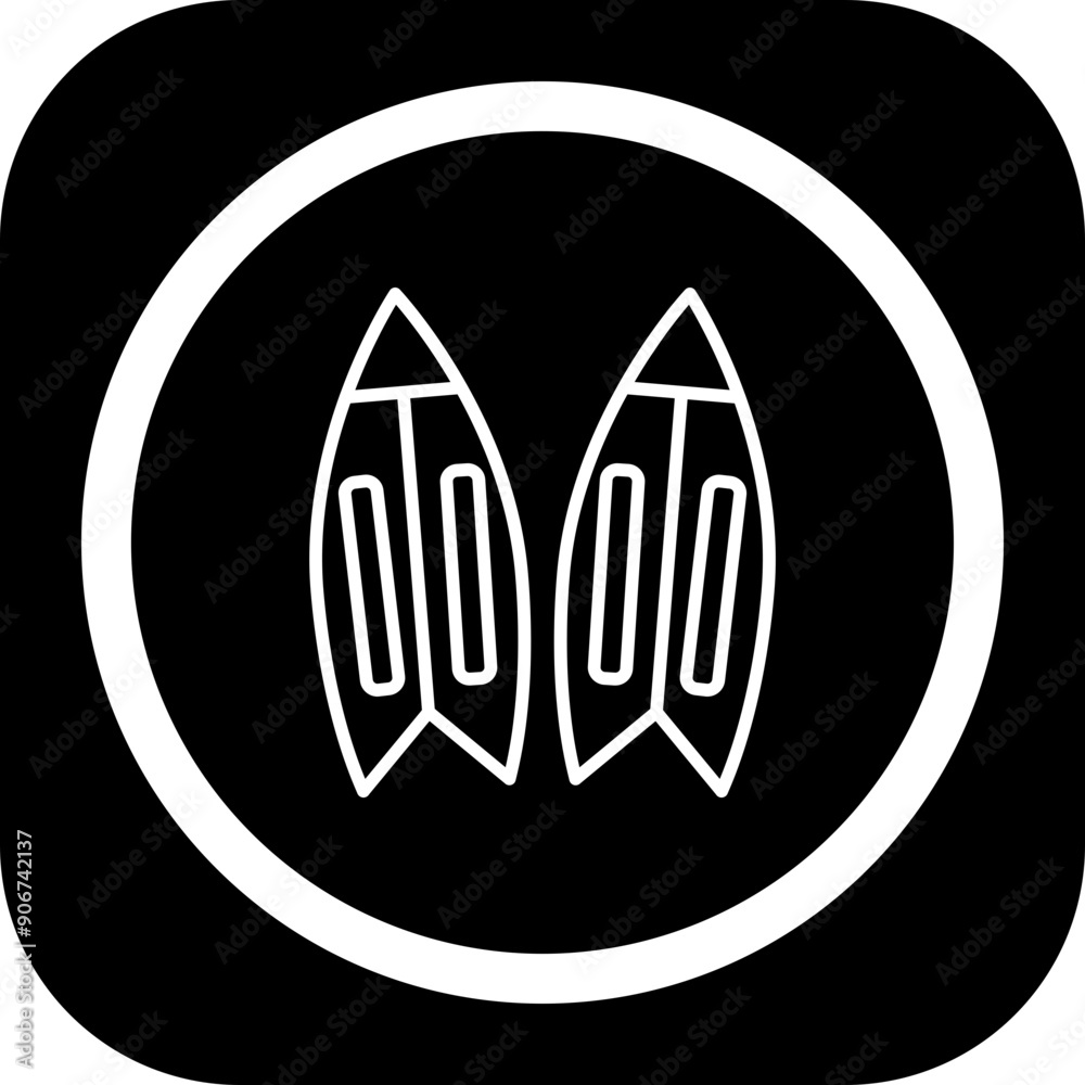 Surboard Icon Design Surboard Icon Design