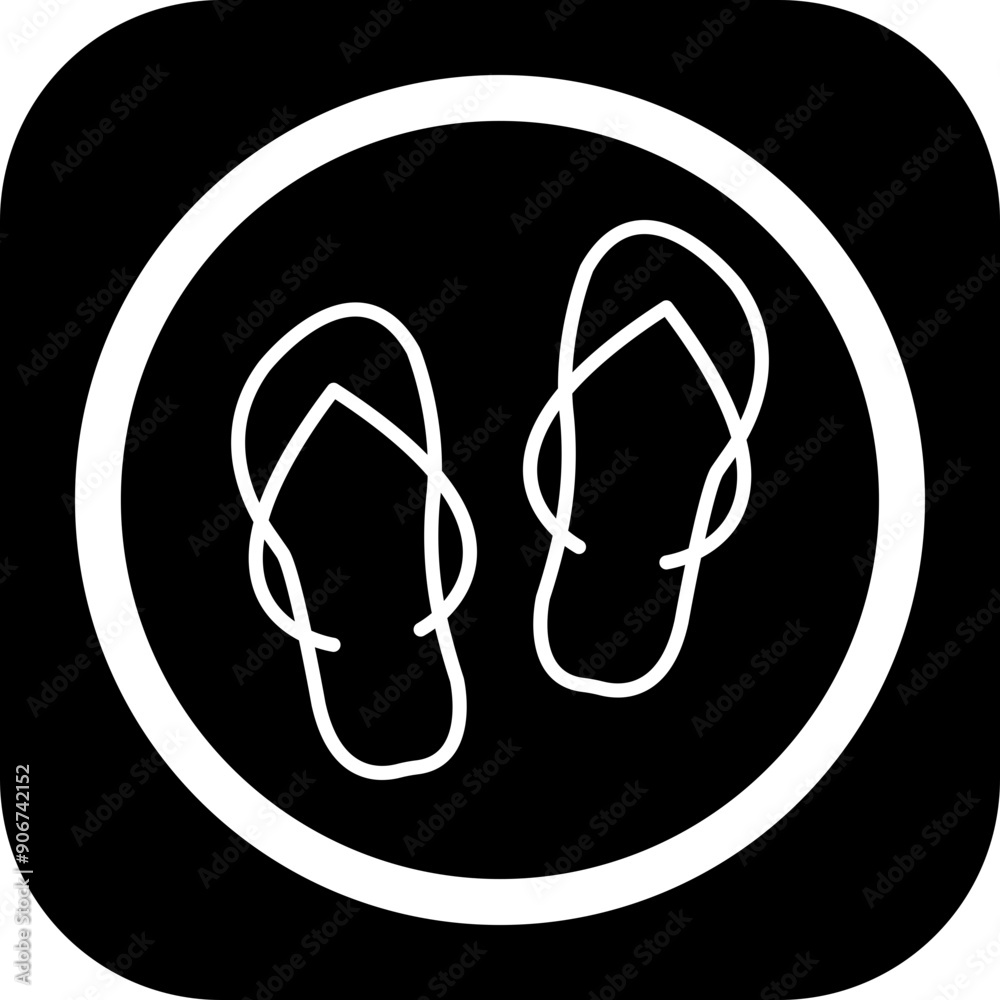 Slippers Icon Design