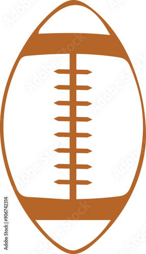 Football clip art design on plain white transparent isolated background for card, shirt, hoodie, sweatshirt, apparel, card, tag, mug, icon, poster or badge, my heart is on that field