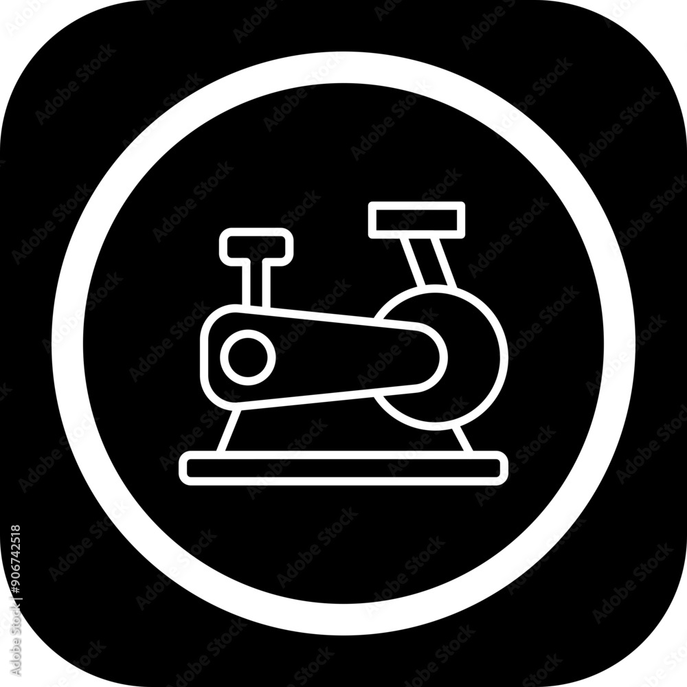 Stationary Bicycle Icon Design Stationary Bicycle Icon Design