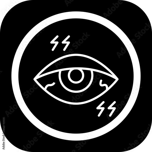 Painful Eye Icon Design