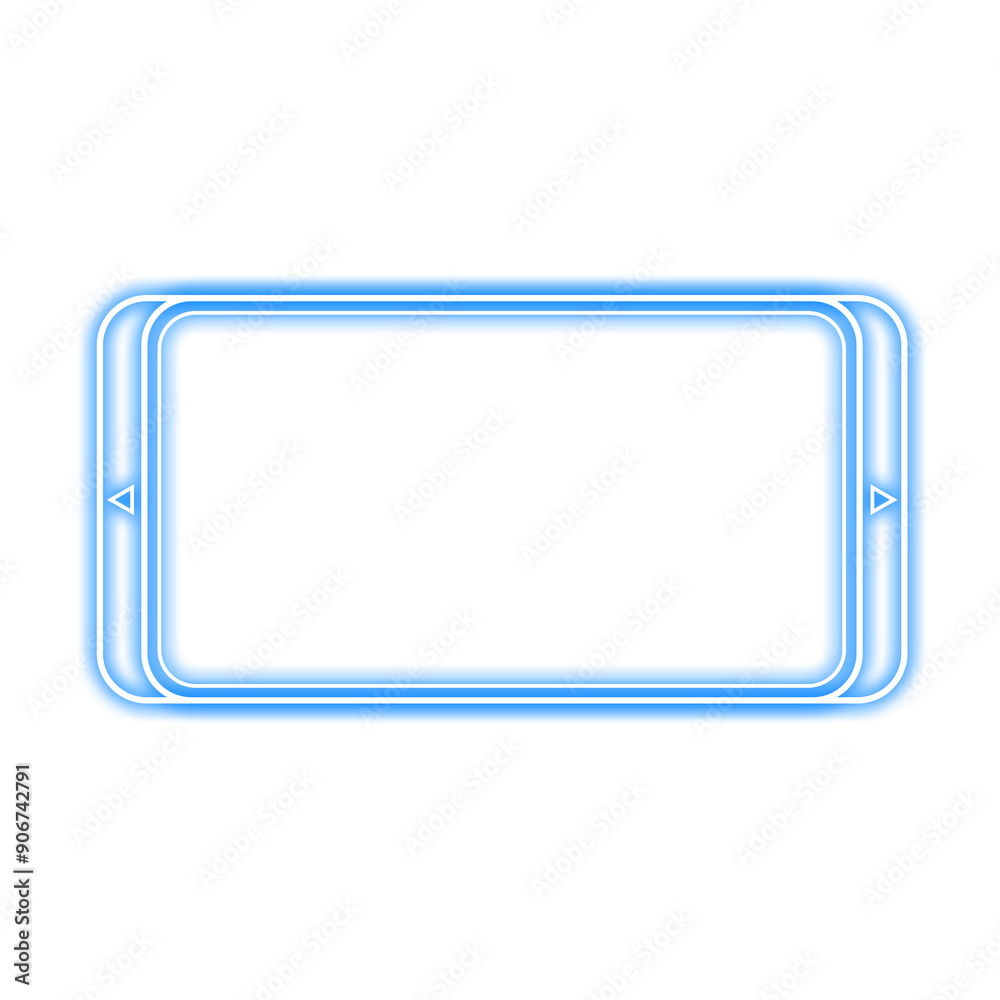 frame stacked rectangle neon and side light neon frame stacked rectangle neon and side light neon