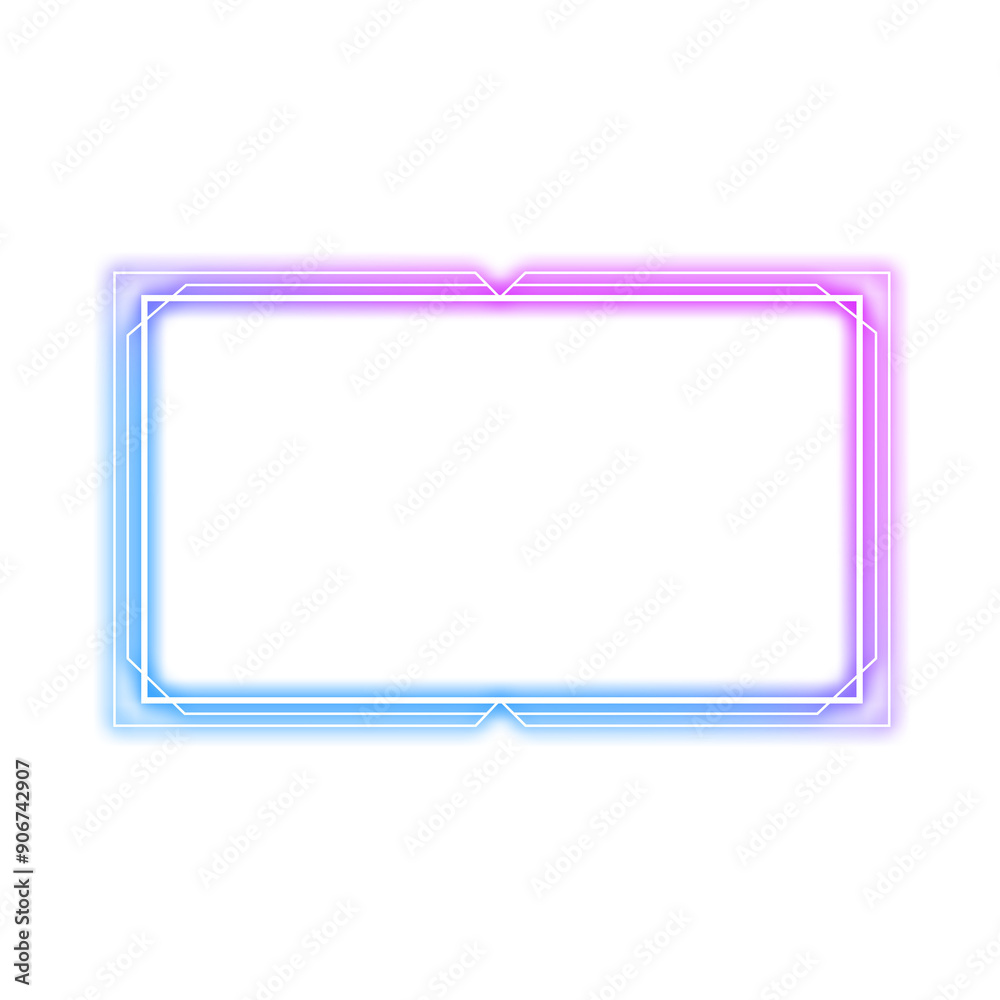 frame rectangle stacked light neon frame rectangle stacked light neon