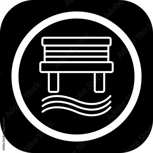 Water Bridge Icon Design