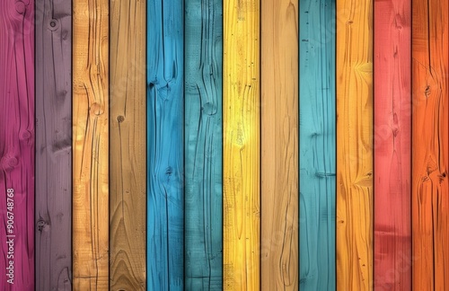 Colorful wooden flat background with texture and lots of space for text and additional images. photo