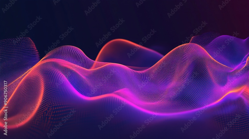 Fototapeta premium Wave concept background
