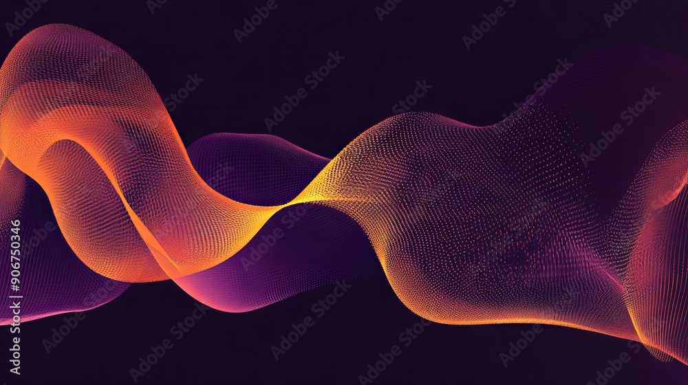 Fototapeta premium Wave concept background